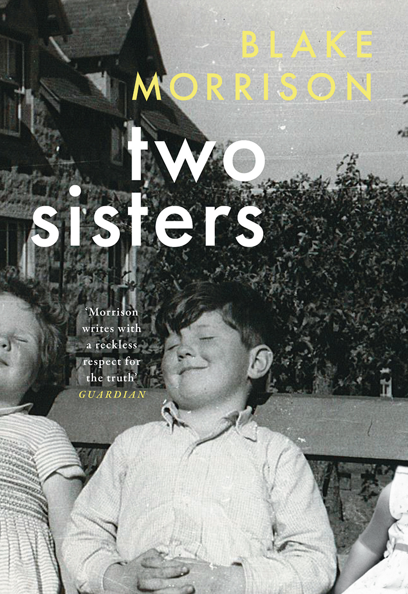 Two Sisters book cover shows children in black and white