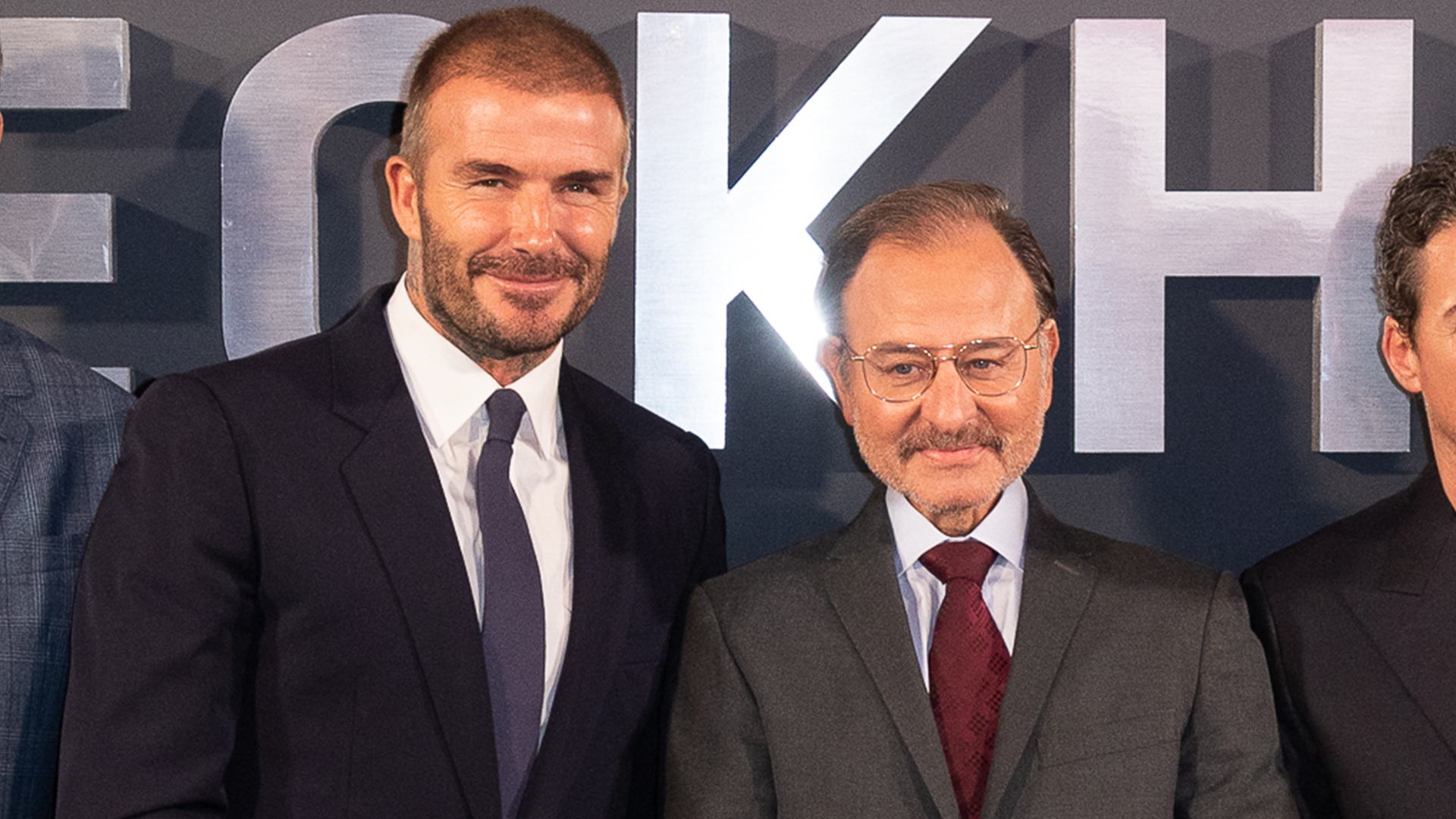 David Beckham and Fisher Stevens at the UK Premiere of Netflix documentary Beckham in 2023