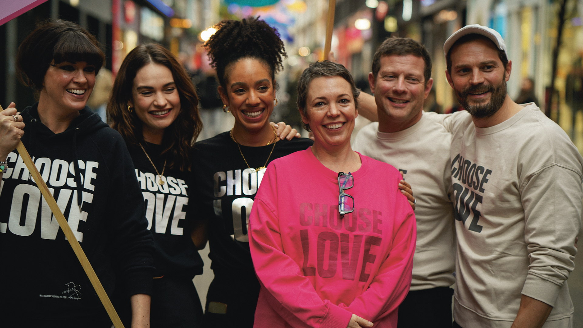 Behind the till with Olivia Colman at Choose Love's pop-up shop - The Big  Issue